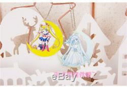 Sailor Moon Standing Acrylic Holder Keychain Cute Cartoon Crystal 13 pieces Set