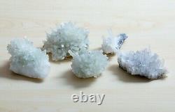 Set Lot Of Beautiful Quartz Crystals Specimen 5 Pieces From Bulgaria