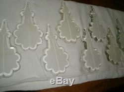 Set of 8 Pieces Huge Large Antique French pendalogue crystal 175MM