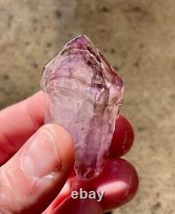 Shaangan amethyst crystal lot 3 pieces, amethyst crystal, smoky quartz