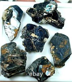 Shiny iridescent Hematite Crystals (iron roses) with Red Rutile, 30 pieces lot