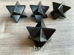 Shungite Merkaba, 2.5 Diagonal Polished Shungite Star / Stones, EMF Protection