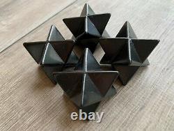 Shungite Merkaba, 2.5 Diagonal Polished Shungite Star / Stones, EMF Protection