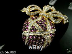 Signed Swarovski Pave' Crystal Pin Brooch Nib Rare Collectors Piece