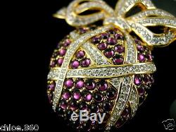 Signed Swarovski Pave' Crystal Pin Brooch Nib Rare Collectors Piece