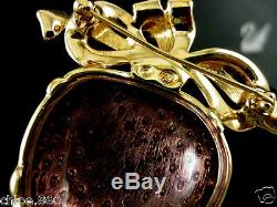 Signed Swarovski Pave' Crystal Pin Brooch Nib Rare Collectors Piece