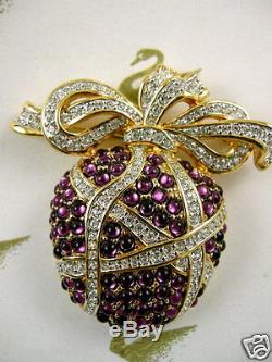 Signed Swarovski Pave' Crystal Pin Brooch Nib Rare Collectors Piece