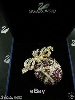 Signed Swarovski Pave' Crystal Pin Brooch Nib Rare Collectors Piece