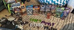 Skylanders 240+ Piece LOT-New & Open Figures-Games-Portals-Crystals-See Comments