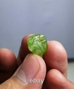Small sized Gemmy peridot rough with nice crystallization in most pieces 620 g