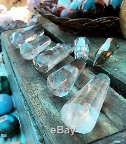 Smoky/Clear Quartz Vogel Cut Healing Wand (4-5) Single Piece