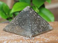 Solid Pyrite Pyramid Crystal Piece, Polished Display Piece Fools Gold