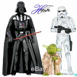 Star Wars Darth Vader Storm Trooper Yoda 3 Piece Set 2018 Swarovski Crystal Set