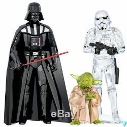 Star Wars Darth Vader Storm Trooper Yoda 3 Piece Set 2018 Swarovski Crystal Set