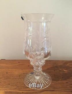 Stuart Crystal Hurricane Lamp Candle Holder 2 Piece (new) Nib. Made In GB