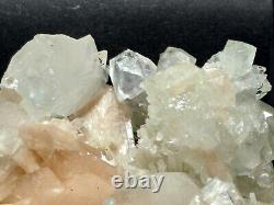 Superb piece of apophyllite stilbite natural mineral specimen crystal J8