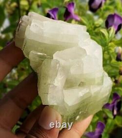 Superb piece of rock stone green apophyllite crystal mineral specimen 1517