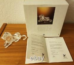 Swarovksi Crystal Lion 1995 Members Piece MIB with certificate