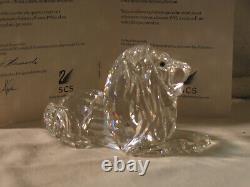 Swarovksi Crystal Lion 1995 Members Piece MIB with certificate