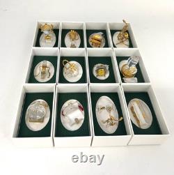 Swarovski 12 Pieces Crystal Memories Miniature with Gold Accent Collection # 1