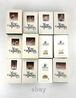 Swarovski 12 Pieces Crystal Memories Miniature with Gold Accent Collection # 3
