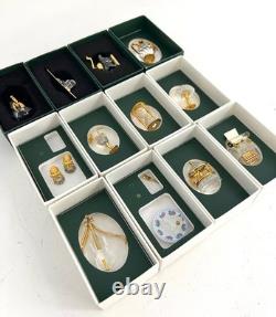 Swarovski 12 Pieces Crystal Memories Miniature with Gold Accent Collection # 4