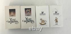 Swarovski 4 Pieces Crystal Memories Miniature with Gold Accent Collection # 9