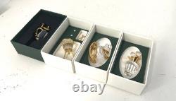 Swarovski 4 Pieces Crystal Memories Miniature with Gold Accent Collection # 9