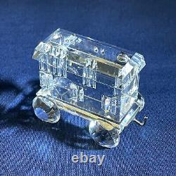 Swarovski 5 Piece Crystal Train Set with Mirrored Tracks 1993 Vintage, RARE