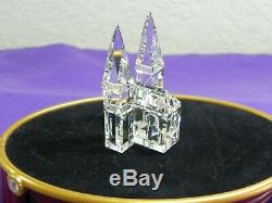 Swarovski 8 Piece Silver Crystal City House Set 1&2, Cathedral, Poplar Trees