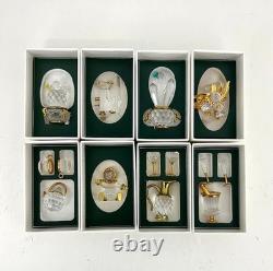 Swarovski 8 Pieces Crystal Memories Miniature with Gold Accent Collection # 5