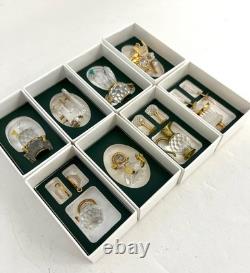 Swarovski 8 Pieces Crystal Memories Miniature with Gold Accent Collection # 5