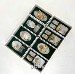 Swarovski 8 Pieces Crystal Memories Miniature with Gold Accent Collection # 5