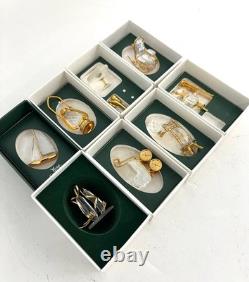 Swarovski 8 Pieces Crystal Memories Miniature with Gold Accent Collection # 6