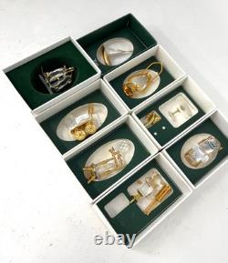 Swarovski 8 Pieces Crystal Memories Miniature with Gold Accent Collection # 6