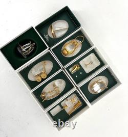 Swarovski 8 Pieces Crystal Memories Miniature with Gold Accent Collection # 6