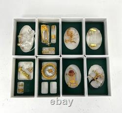 Swarovski 8 Pieces Crystal Memories Miniature with Gold Accent Collection # 8
