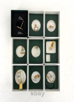 Swarovski 9 Pieces Crystal Memories Miniature with Gold Accent Collection # 7