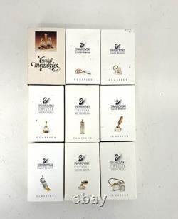 Swarovski 9 Pieces Crystal Memories Miniature with Gold Accent Collection # 7