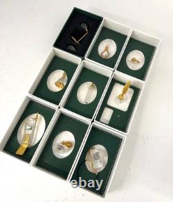 Swarovski 9 Pieces Crystal Memories Miniature with Gold Accent Collection # 7
