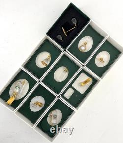 Swarovski 9 Pieces Crystal Memories Miniature with Gold Accent Collection # 7