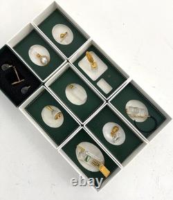 Swarovski 9 Pieces Crystal Memories Miniature with Gold Accent Collection # 7
