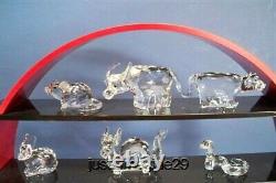 Swarovski Chinese Zodiac Complete 12 Piece Set + Display Retired Nib Coa