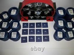 Swarovski Chinese Zodiac Complete 12 Piece Set + Display Retired Nib Coa