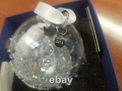 Swarovski Christmas Ball Ornament 2015 Limited Crystal Retired Piece