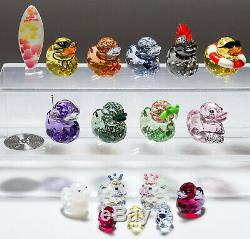 Swarovski Crystal 126 Piece Collection Disney Lovlots Kris Bears Mo Ducks Cats