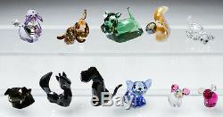 Swarovski Crystal 126 Piece Collection Disney Lovlots Kris Bears Mo Ducks Cats