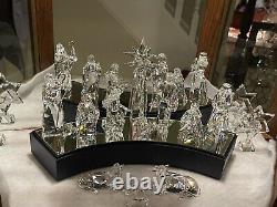 Swarovski Crystal 13 Piece Nativity Set Mary, Joseph, Jesus, Wisemen, Animals