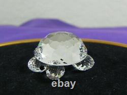 Swarovski Crystal 2 Piece Large Turtle & Small Turtle 7632-045 & 030