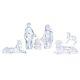 Swarovski Crystal 6-piece Nativity Ii Figurine Set With Original Boxes